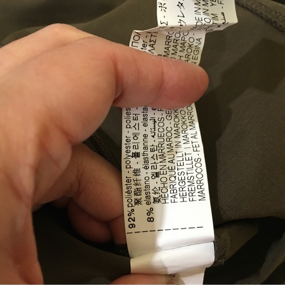 New ZARA Lace Up MINI SKIRT High Rise SIZE M Womens Olive Green Blogger Fav 8261 - Picture 5 of 7